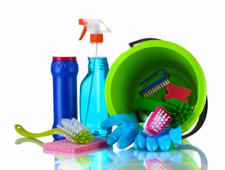 Cleaning team standing together to represent ethical business practices