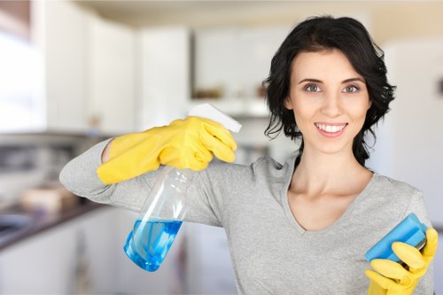 Close-up of stain removal during sofa cleaning in Shirley