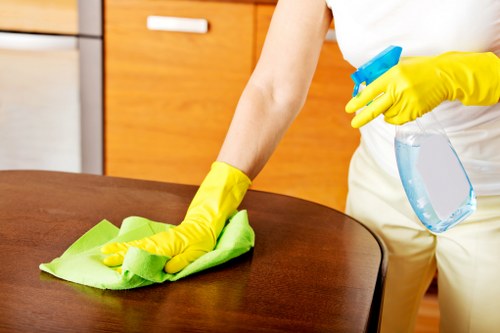 Stain treatment during carpet cleaning in Shirley